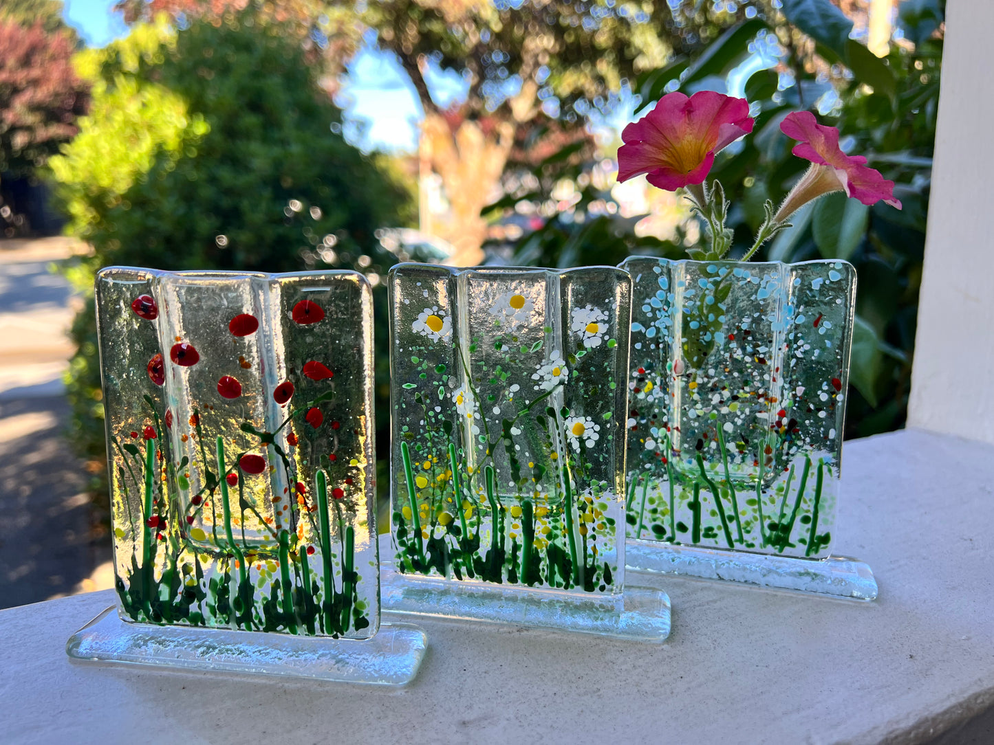 Fused Glass Pocket Vase - In Studio Class