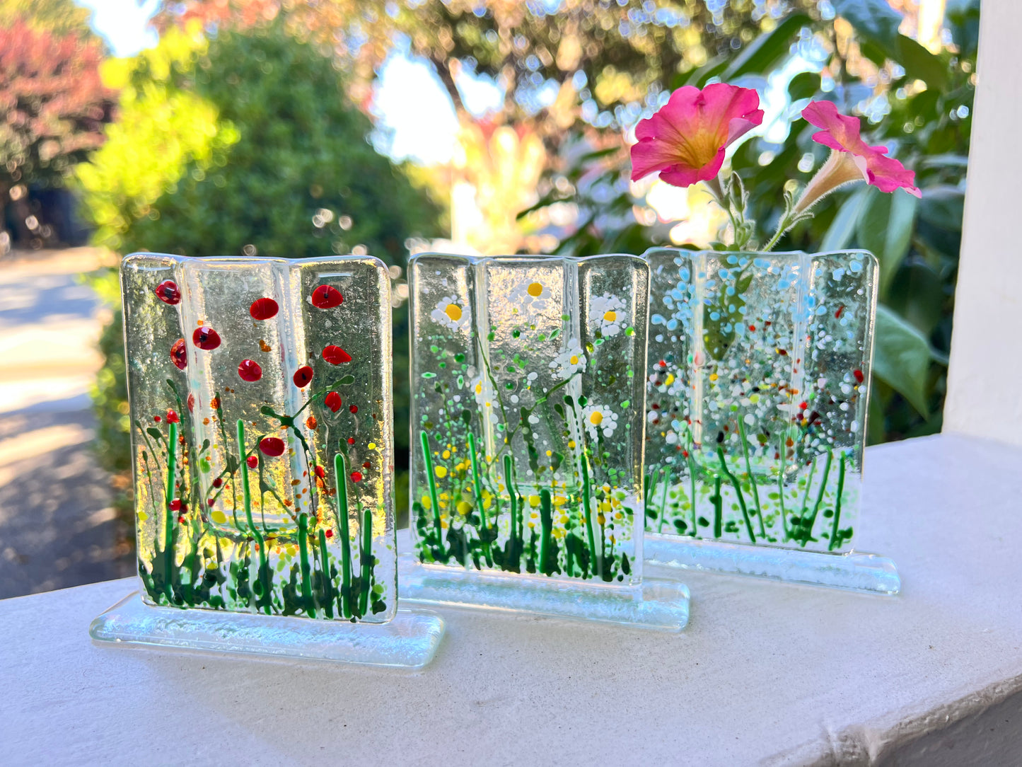 Fused Glass Pocket Vase - In Studio Class