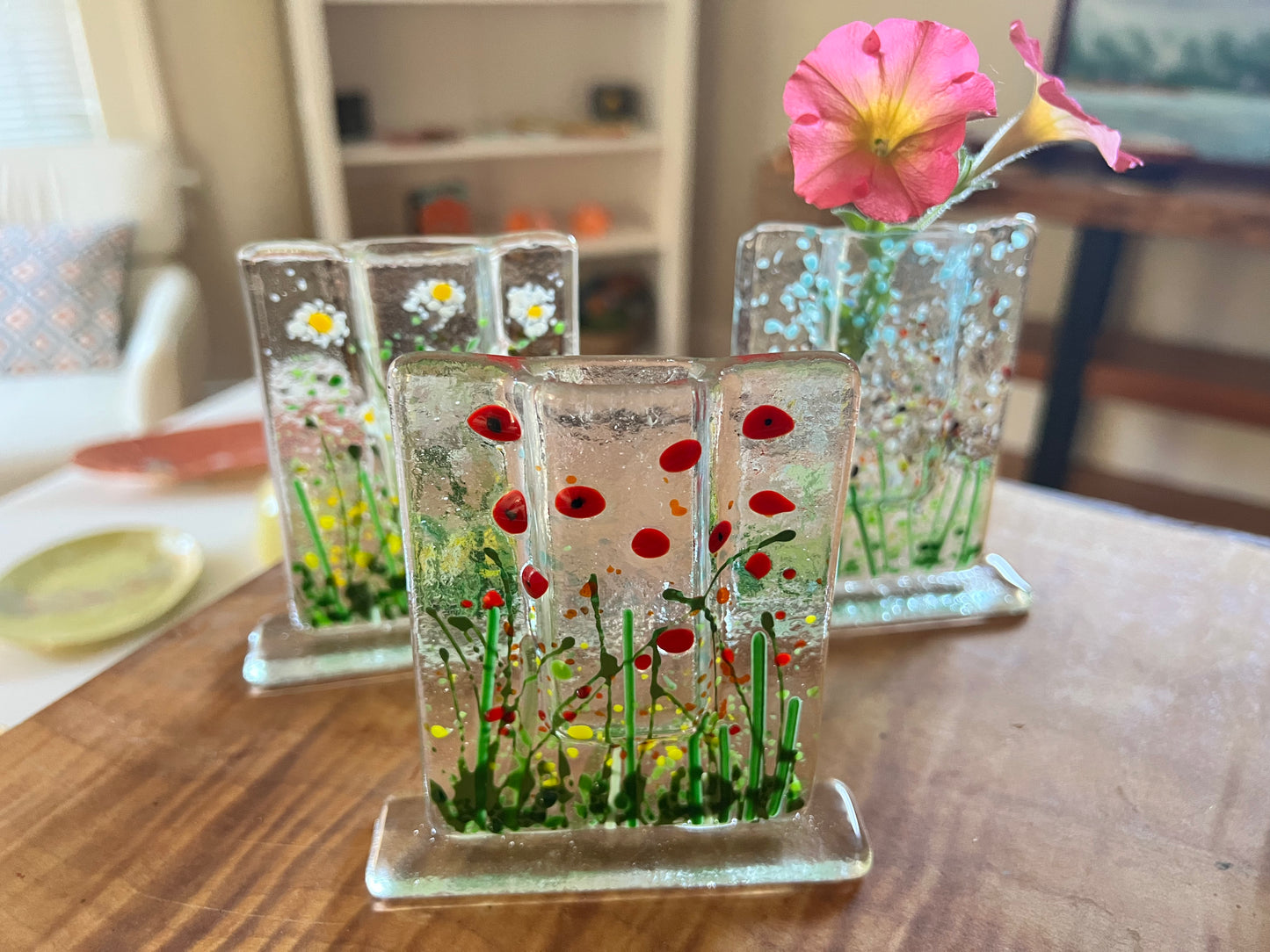Fused Glass Pocket Vase - In Studio Class