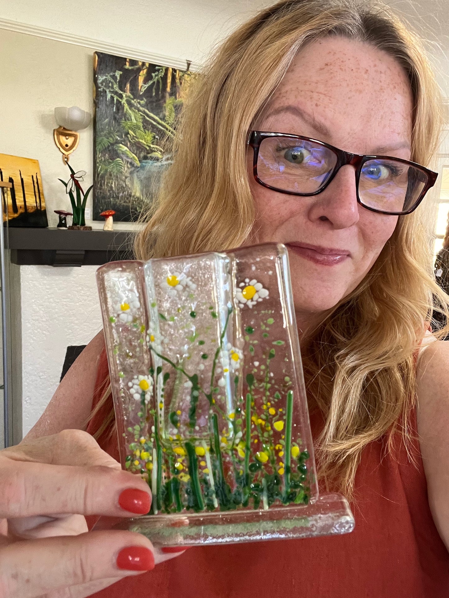 Fused Glass Pocket Vase - In Studio Class
