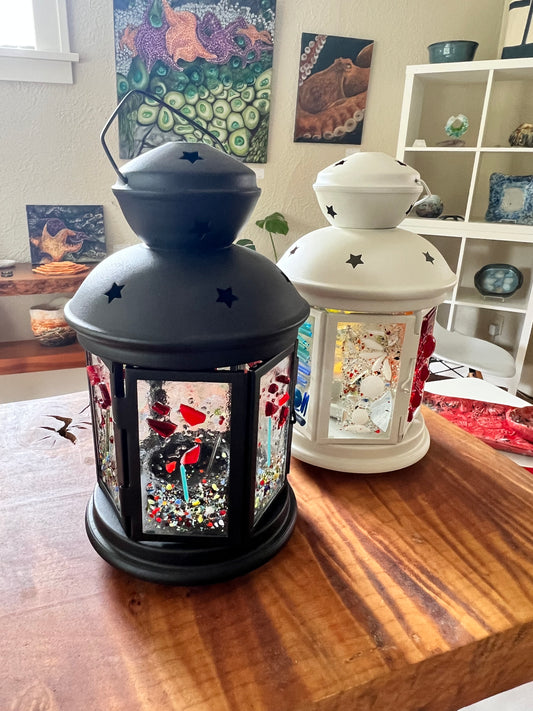 Fused Glass Lanterns