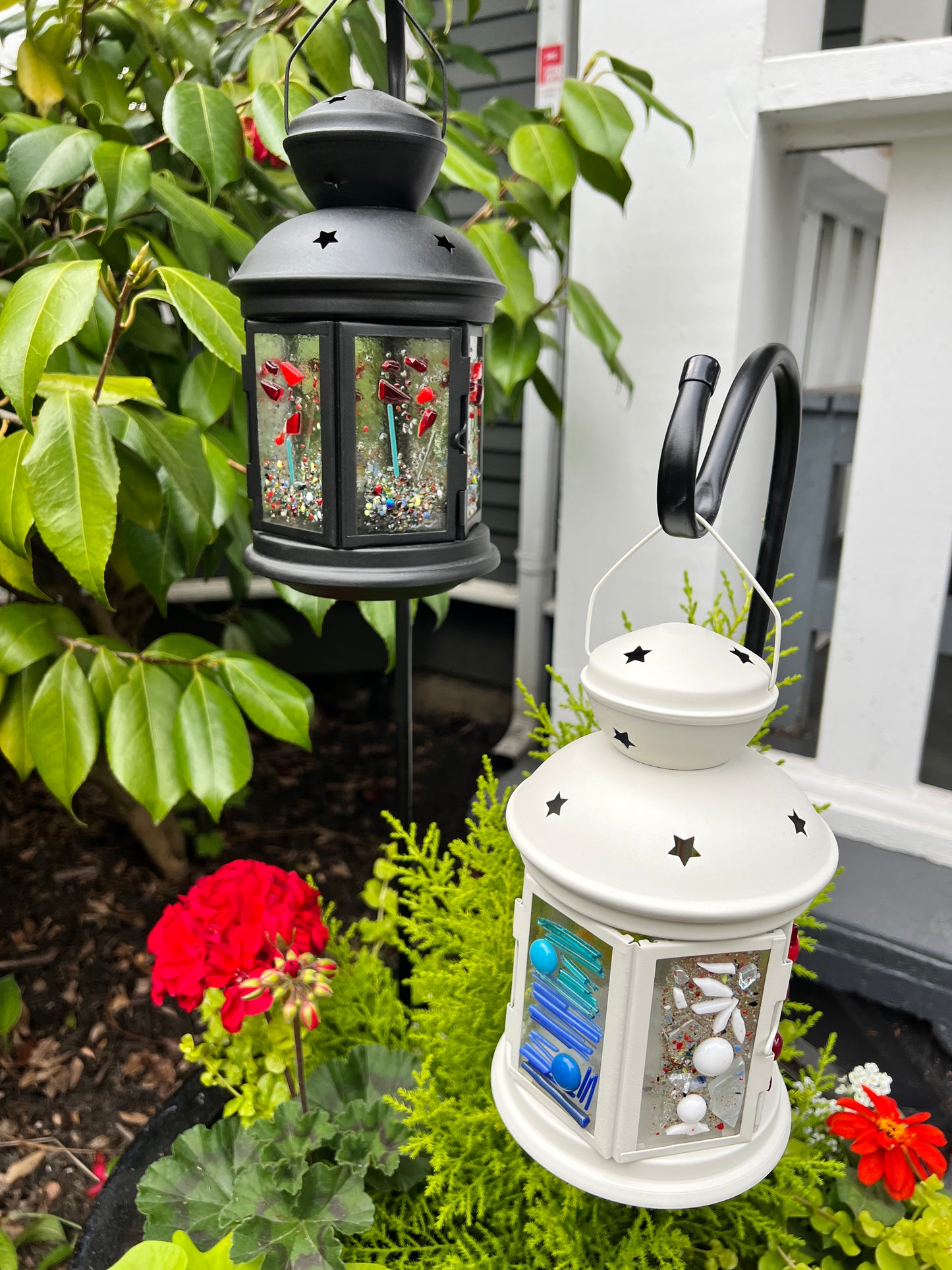 Fused Glass Lanterns