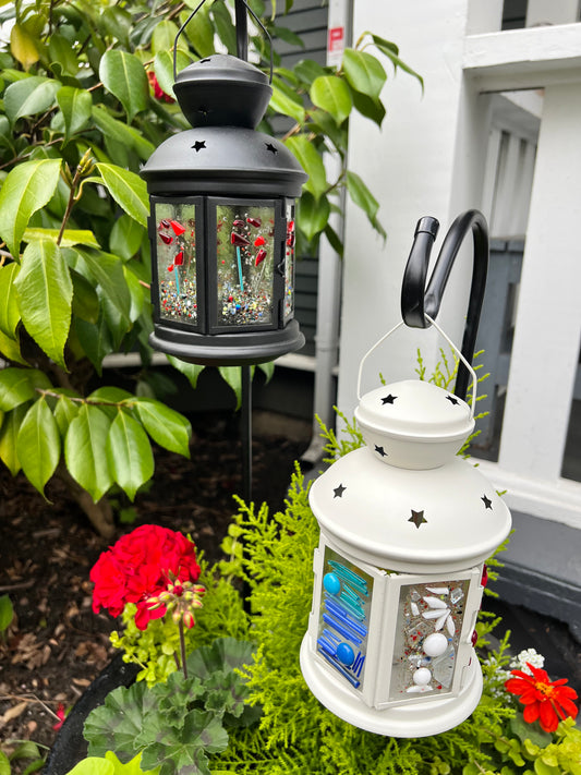 Fused Glass Lanterns